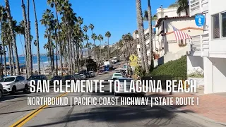 [4K] San Clemente to Laguna Beach, Pacific Coast Highway, Dana Point, State Route 1, Orange County