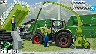 Harvesting and Transporting GRASS SILAGE │Erlengrat│FS 22│Timelapse 25