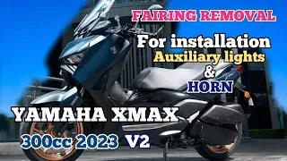 YAMAHA XMAX 300cc 2023 v2 FAIRING REMOVAL