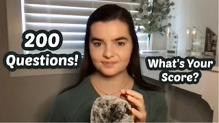 ASMR Whispering 200 General Knowledge Trivia Questions | How Many Can You Get?