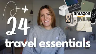 24 Travel Essentials for 2024 ✈️ amazon travel must haves + links!