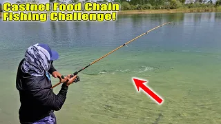 Food Chain Fishing Challenge! Catching Lunkers