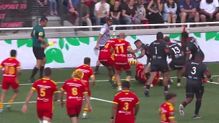 TOP 14 - Essai de Alan BRAZO (USAP) -  LOU Rugby - USA Perpignan - Saison 2022-2023