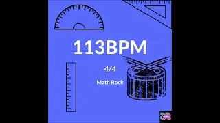 Free Drum Backing Track - Math Rock - 113 bpm