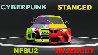 1 CAR DIFFERENT TUNING STYLES PART 1(BMW M240I G42)|NFSU2|STANCED|WIDEBODY|CYBERPUNK