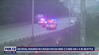 Several injured in crash on I-5 in Seattle | FOX 13 Seattle