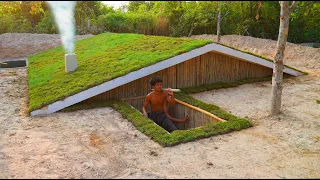 25 Days Building The Most Amazing Underground Temple House and Swimming Pool