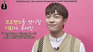 [ENG SUB] Wi Hajun / Hajoon talk about dating style, favorite food, bromance etc | 위하준
