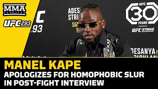 Manel Kape Apologizes For Homophobic Slur, Says Injury Hindered Performance | UFC 293 | MMA Fighting