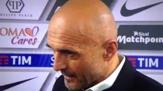 Intervista post partita Roma Palermo 5 0 Spalletti parla della lite con Totti