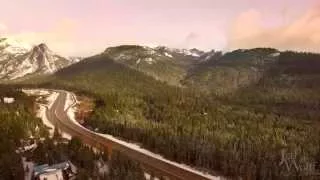 Snoqualmie Pass and Snoqualmie, WA aerial video. HD 4K.