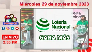Lotería Nacional Gana Más en VIVO 📺│Miércoles 29 de noviembre 2023