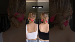 TWO EASY SCRUNCHIE BUN IDEAS #lowbun #hair #hairtutorial