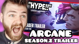 THIS IS GOING TO CRUSH SEASON 1!!! | Arcane Season 2 | Official Teaser Trailer | REACTION!