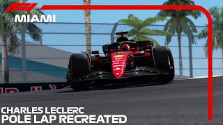 Charles Leclerc 2022 Miami Pole Lap Recreated