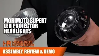 Morimoto Super7 LED 7" Round Projector Headlight Review for Jeep Wrangler  | Headlight Revolution