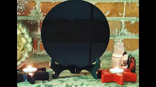 Scrying With An Obsidian Black Mirror and Crystal Ball - How To Commune With Spirits Using Scrying