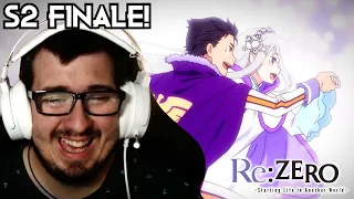 RE:ZERO SEASON 2 EPISODES 24 AND 25 REACTION! S2 FINALE!