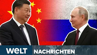 XI BESUCHT PUTIN: Bauchpinseln unter Freunden – Westen schaut misstrauisch nach Moskau | WELT Stream