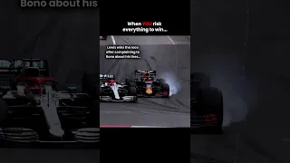 It's an ordinary day and Lewis Hamilton and Max Verstappen crash into each other in Formula 1