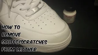 How To Remove Scuffs/Scratches From Leather Shoes/Sneakers Tutorial (@hey_ozzy)