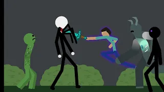 Herobrine vs Slenderman (Creepypasta Battle)