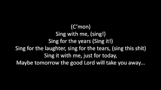 Eminem- Sing for the Moment Lyrics