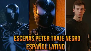 Todas las Escenas de Peter Poseído por el Simbionte - SPIDER-MAN 2 PS5 | 4K 60FPS Español Latino