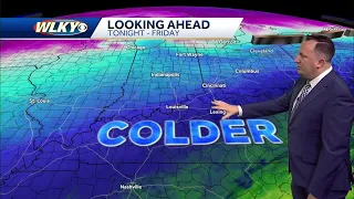 Much cooler for Friday