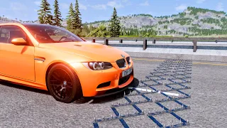 Spike Strip High Speed Crashes #76 – BeamNG Drive | CrashBoomPunk