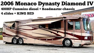 2006 Monaco Dynasty Diamond IV TAG AXLE A Class 400HP Cummins Diesel Pusher @ Porter’s RV - $114,900