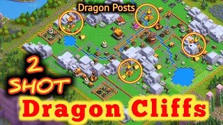 Dragon Cliffs - Dragon Army Attack Strategy Clan Capital - 2 Attacks only - Clash of clans (COC)