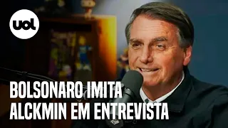 Bolsonaro no Flow: presidente imita Alckmin e ironiza chapa do político com Lula