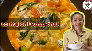 Ep:17 Pollo al curry rojo con leche coco|Curry Tailandés#phacocinathaienmadrid