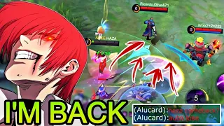 iM BACK! Chou Gameplay HAZA Gaming | Long Kick, Freestyle Damage & Best Build - MLBB