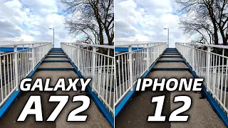 Samsung Galaxy A72 vs iPhone 12 | Camera Test