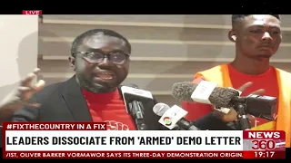 #FIXTHECOUNTRY IN FIX: Leaders Dissociate From 'Armed' Demo Letter