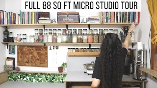 Detailed Micro Studio Tour Under 100 sq ft