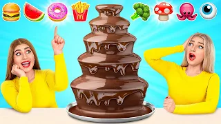 Chocolate Fountain Fondue Challenge | Funny Challenges by Multi DO