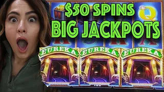 BACK TO BACK Jackpots! My Two Largest Wins Ever on Eureka Blast in Vegas!