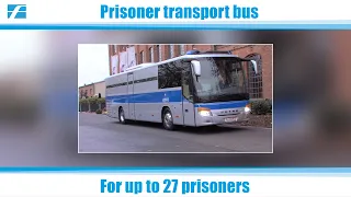 Cutting-edge prisoner transport bus for up to 27 prisoners - custom design from Carl Friederichs.