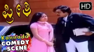 Kannada Comedy Scenes - Bhavya comes to meet Dr.Ambarish Comedy | Preethi Kannada Old Movie