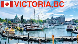 🇨🇦[4k] walking tour in Victoria Downtown ,BC, Canada, July 2023