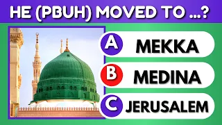 Prophet Muhammad PBUH Quiz 💚 Islam Quiz (no music)