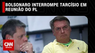 Bolsonaro interrompe Tarcísio em reunião do PL | CNN NOVO DIA