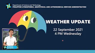 Public Weather Forecast Issued at 4:00 PM September 22, 2021