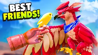 Finding RARE Costumes for my PET BIRD! - Falcon Age VR