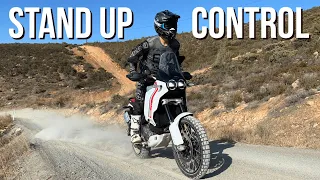 Controlling Adventure Motorcycle Standing Up | Off Road Riding Tip
