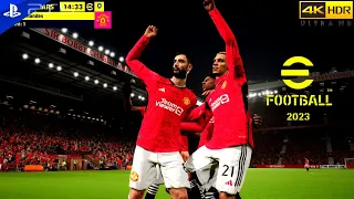 Efootball 2023 - Arsenal Vs Manchester United | Premier League Gameplay v2.6.0 PS5 [4K 60FPS]