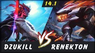 Dzukill - Yone vs Renekton TOP Patch 14.1 - Yone Gameplay